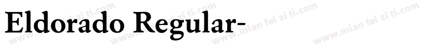 Eldorado Regular字体转换